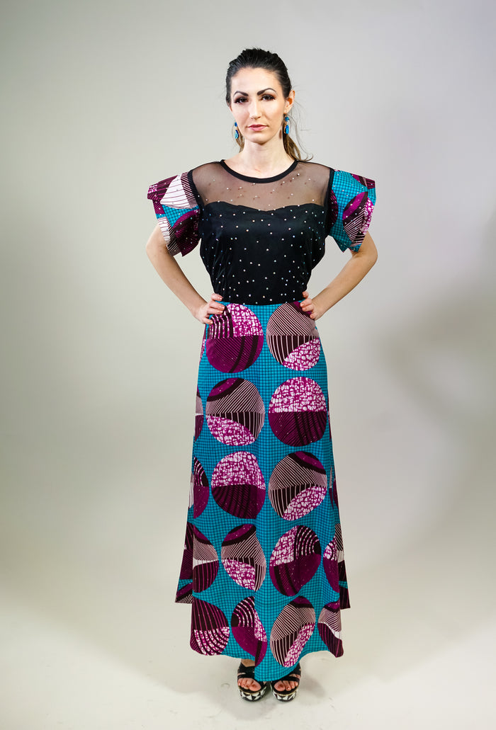 Ana African Print A-Line Simple Ankara Print