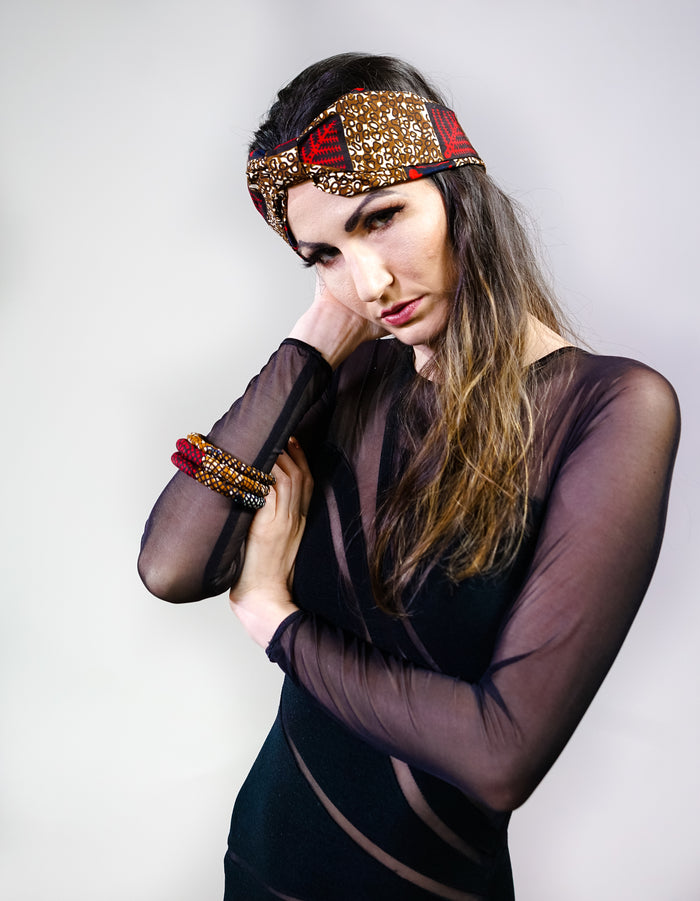 Selim African Print Headbands and Bracelets