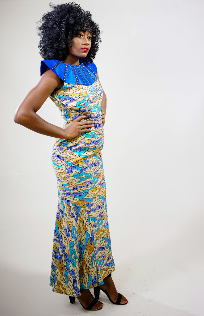 Scarlet Ankara Print Dress For Women African Print