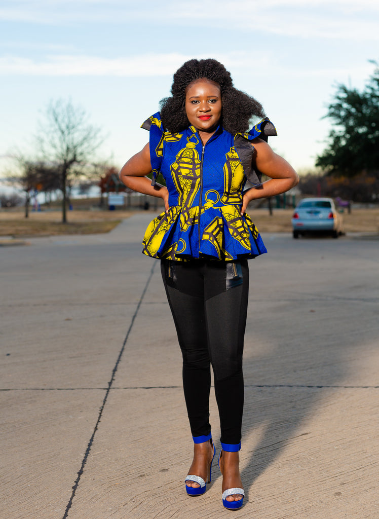 Aliya: Ankara Print Top For Women