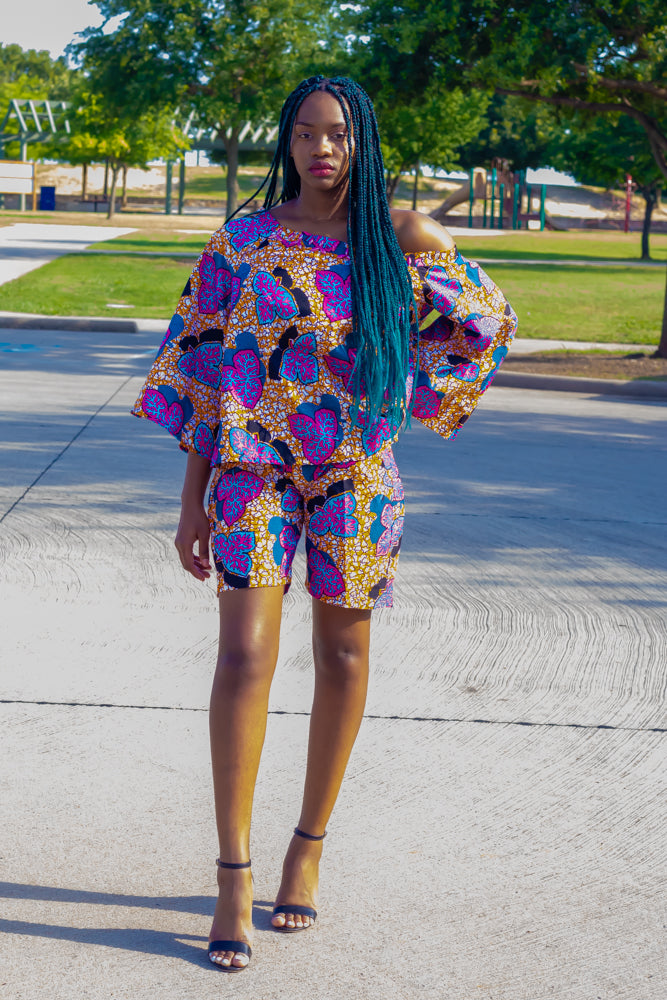 Tiwa Ankara Print Top African Print