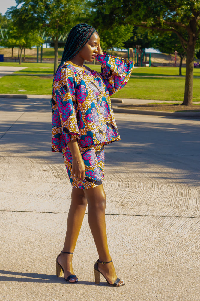 Tiwa Ankara Print Top African Print