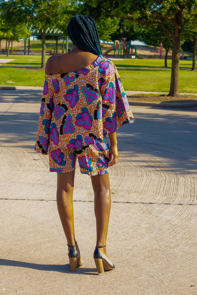 Tiwa Ankara Print Top African Print