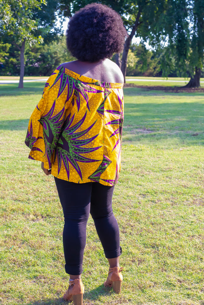 Brooklyn: Sweet and Lovely Ankara Plus  Top Style For Women