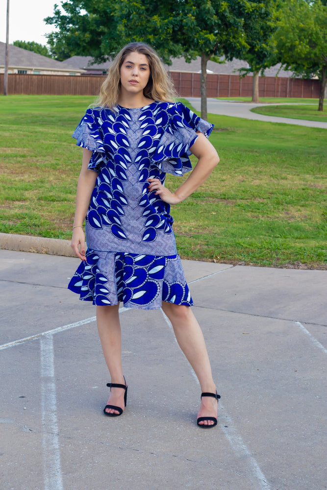 Virginia Ankara Midi Dress: Nice Ankara Style For You