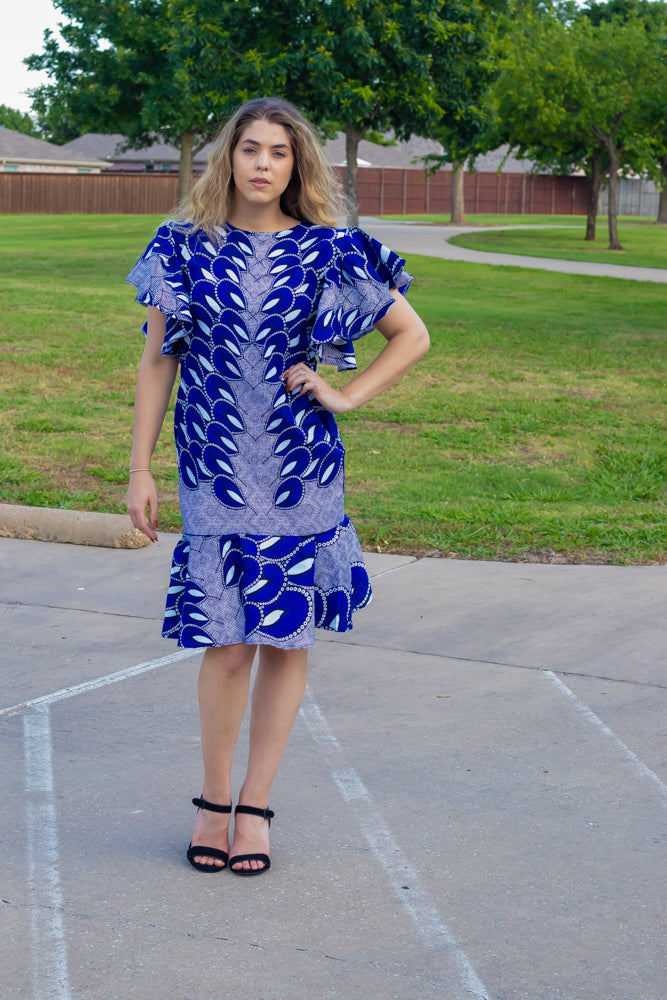 Virginia Ankara Midi Dress: Nice Ankara Style For You