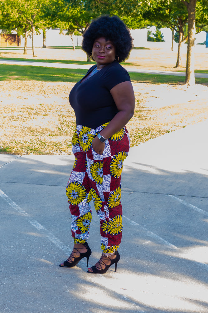 Shirley African Print Pant: Ankara Design Pant For Women