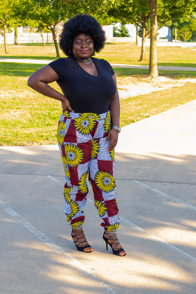 Shirley African Print Pant: Ankara Design Pant For Women