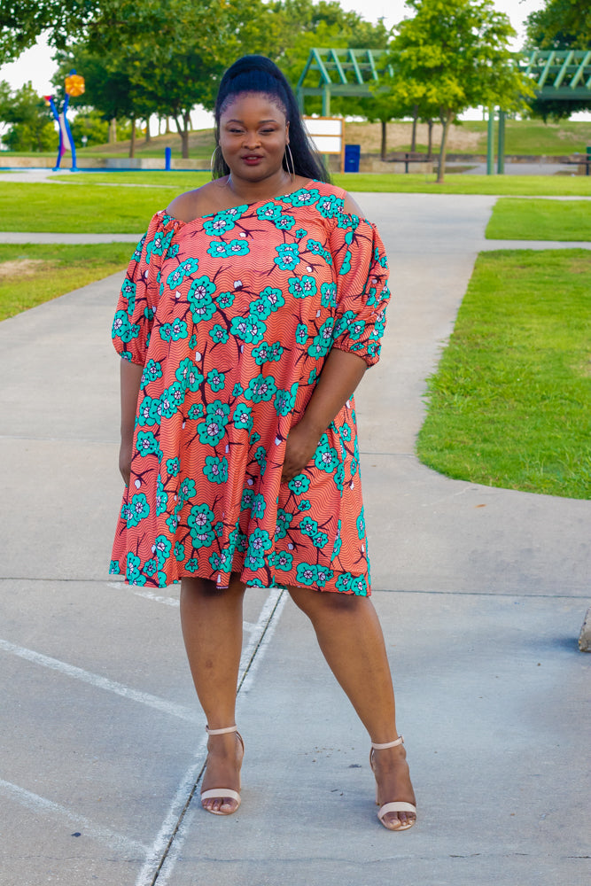 Everly: Beautiful Ankara Top Dress for your Day