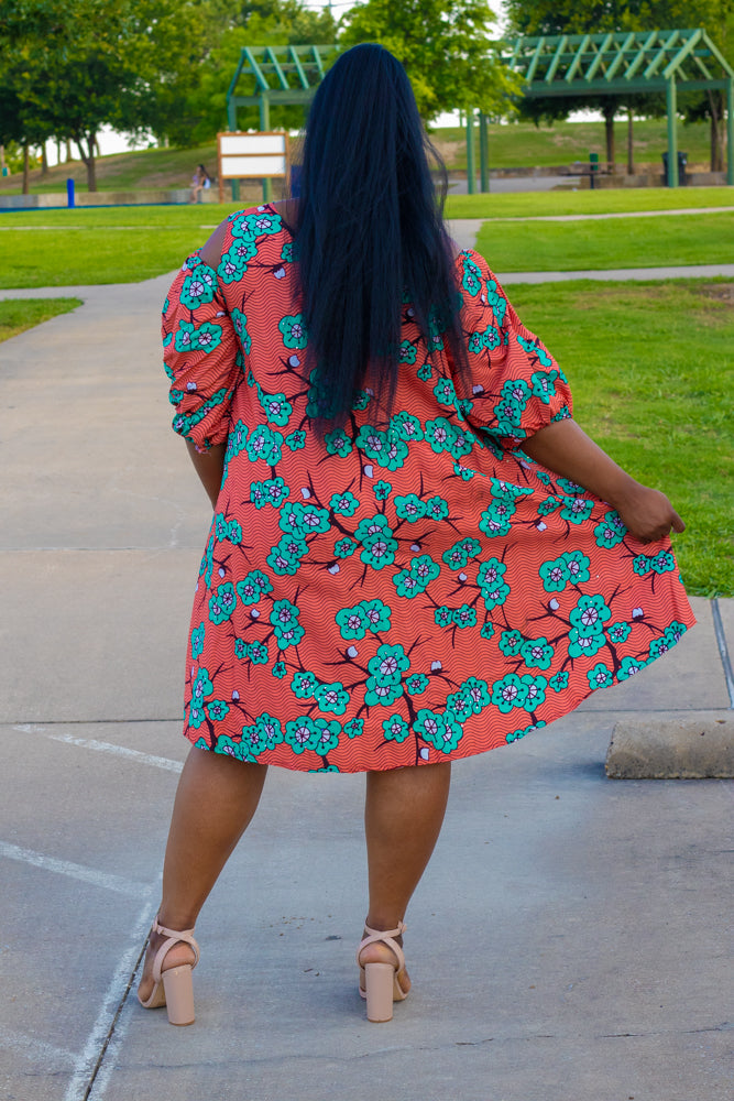 Everly: Beautiful Ankara Top Dress for your Day