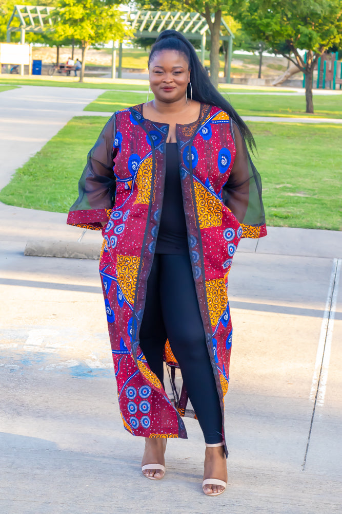 Ensley Ankara Jacket: Turn up with this African Print Jacket anytime, anywhere