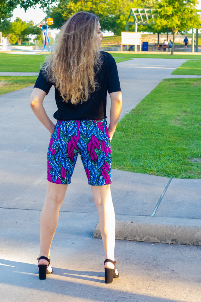 Adia Ankara Shorts African Print Pant for Women