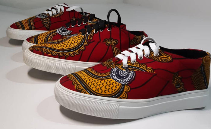 Ashley: Beautiful African Pint Sneakers For Women