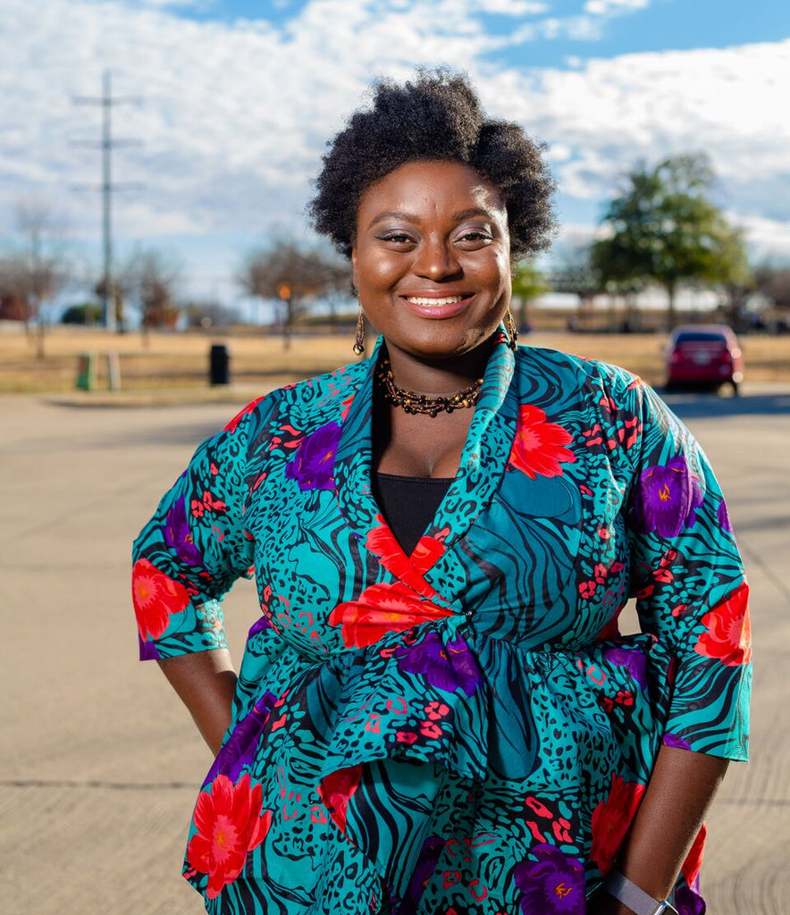 Valentina Ankara Print Peplum Jacket: This Jacket is on fire!