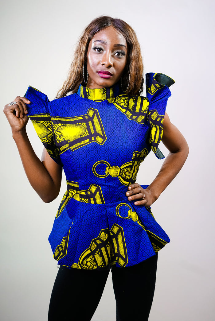 Aliya: Ankara Print Top For Women