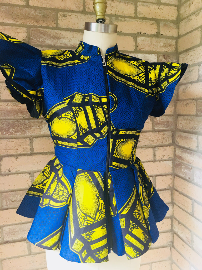 Aliya: Ankara Print Top For Women