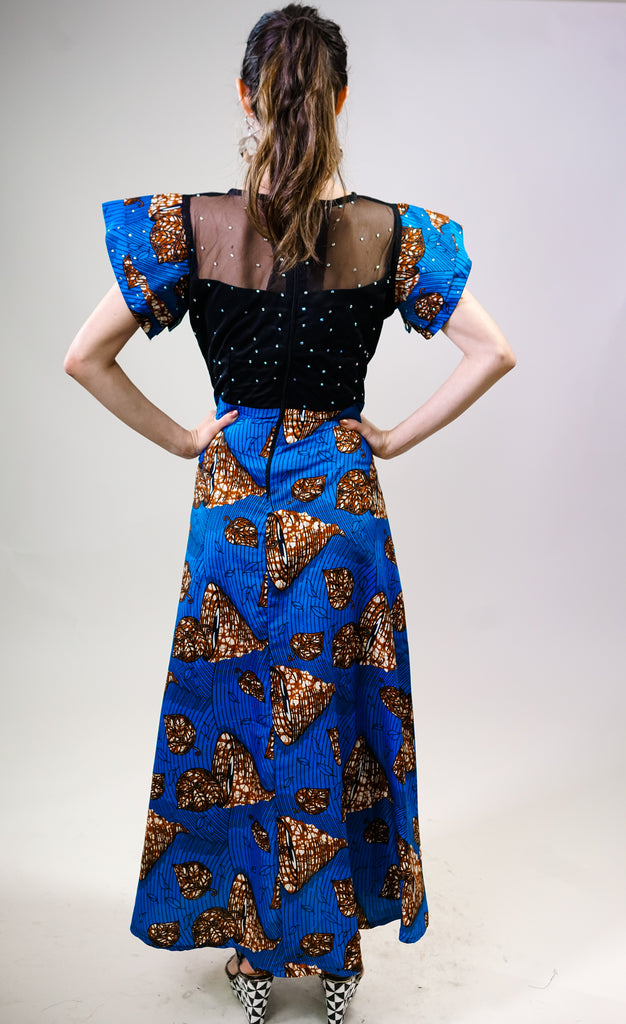 African Simple Ankara Print Dress For Women