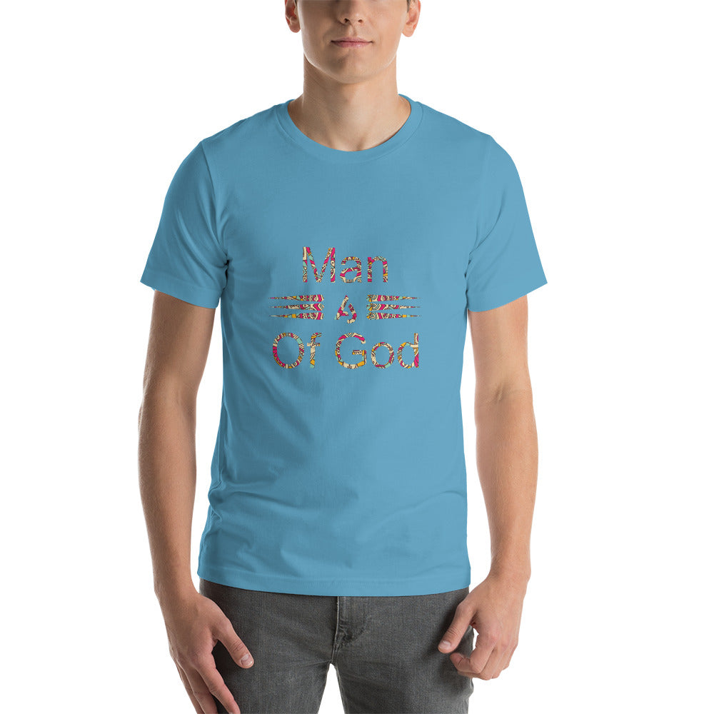 Man of God Print design t-shirt Short-Sleeve Unisex T-Shirt