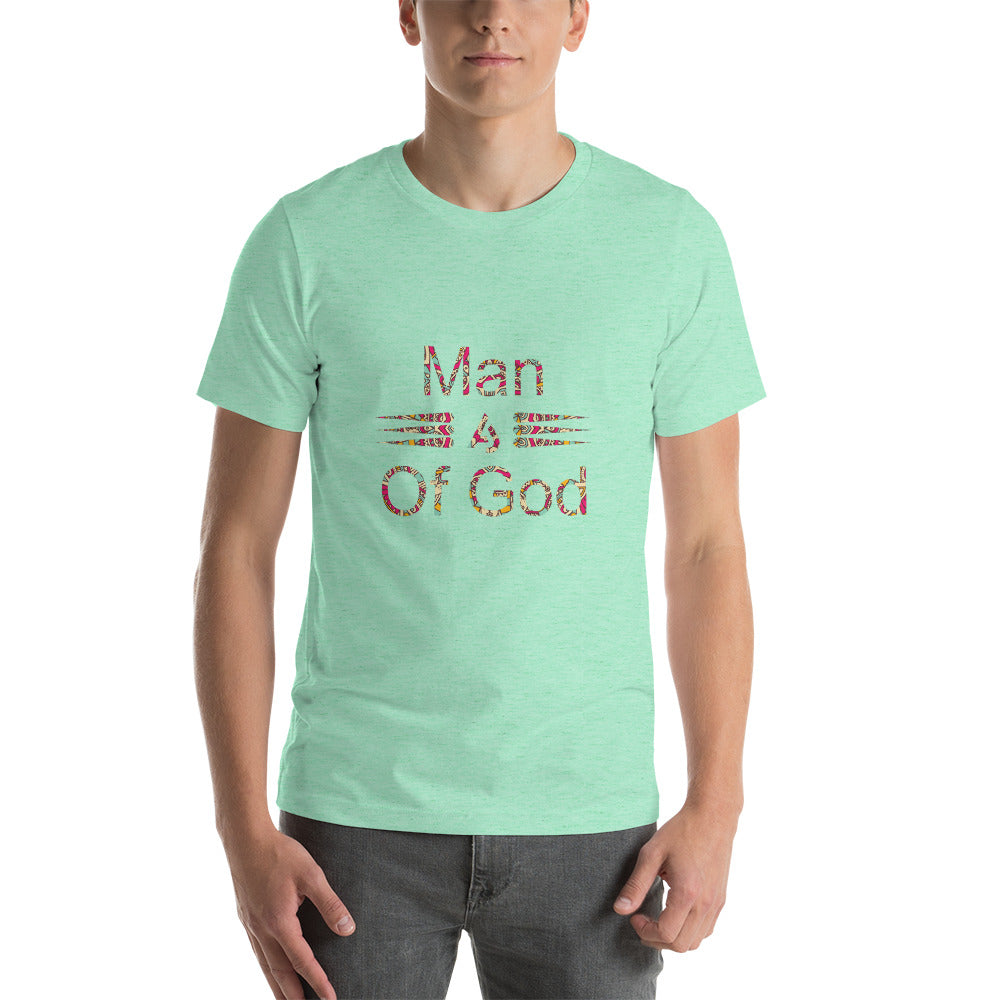 Man of God Print design t-shirt Short-Sleeve Unisex T-Shirt