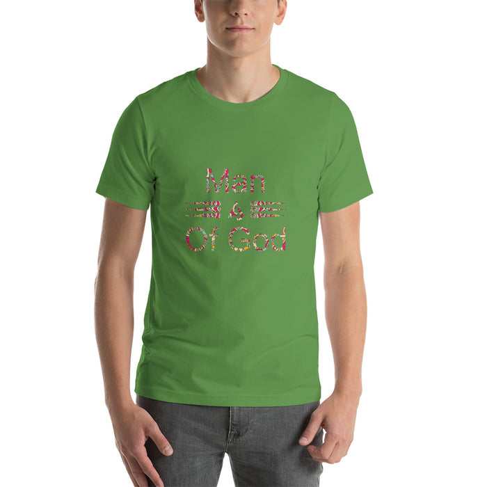 Man of God Print design t-shirt Short-Sleeve Unisex T-Shirt