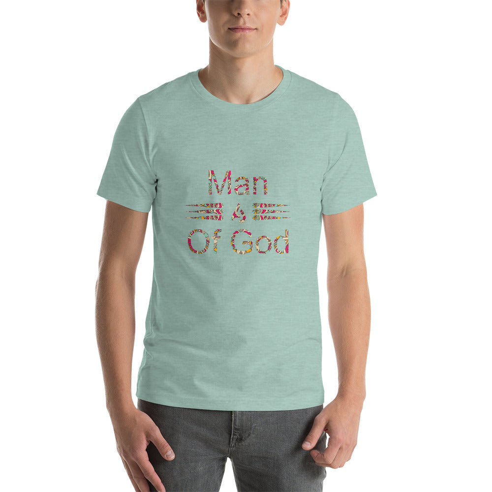 Man of God Print design t-shirt Short-Sleeve Unisex T-Shirt