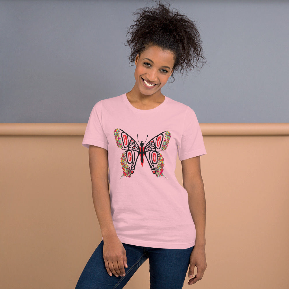 The Butterfly Symbol Tee Short Sleeve T Shirt Jersey T-Shirt for women