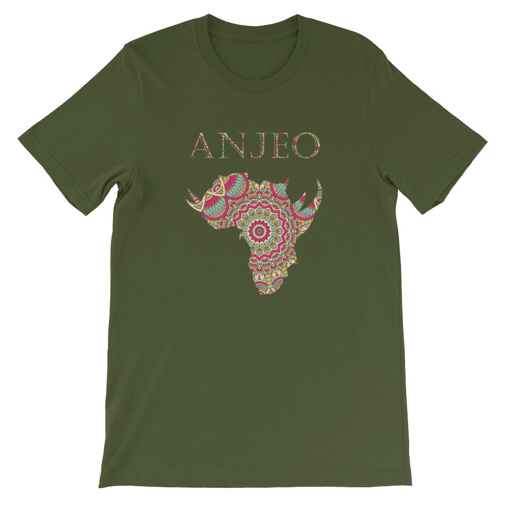 Anjeo African Map Short-Sleeve Unisex T-Shirt