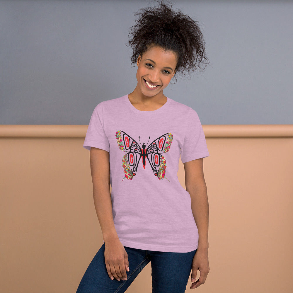 The Butterfly Symbol Tee Short Sleeve T Shirt Jersey T-Shirt for women