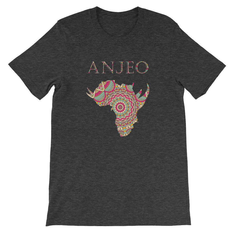 Anjeo African Map Short-Sleeve Unisex T-Shirt