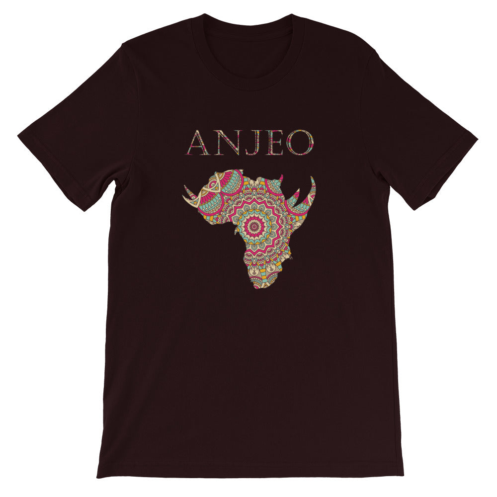 Anjeo African Map Short-Sleeve Unisex T-Shirt